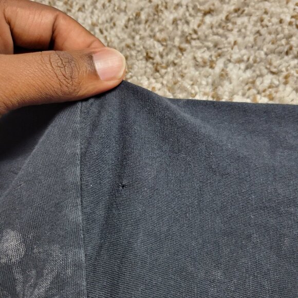 Xzavier T-shirt Mens XL Black Royalty 2-Sided Short Sleeve Graphic V Neck Holes* - Picture 5 of 9